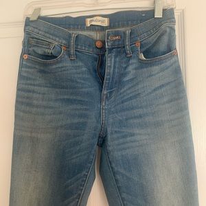 MADEWELL HIGH RISER SKINNY JEANS SIZE 26